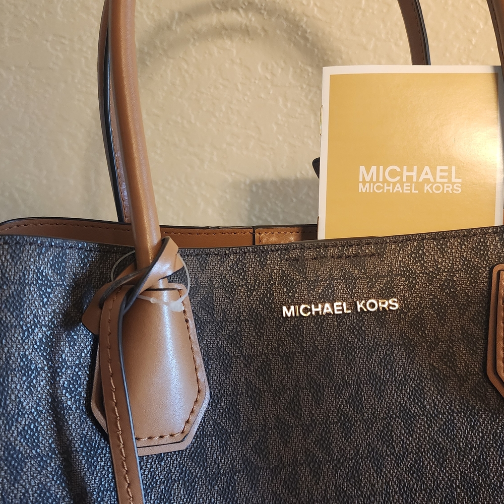 Michael Kors Blu Brown Tote Bag
